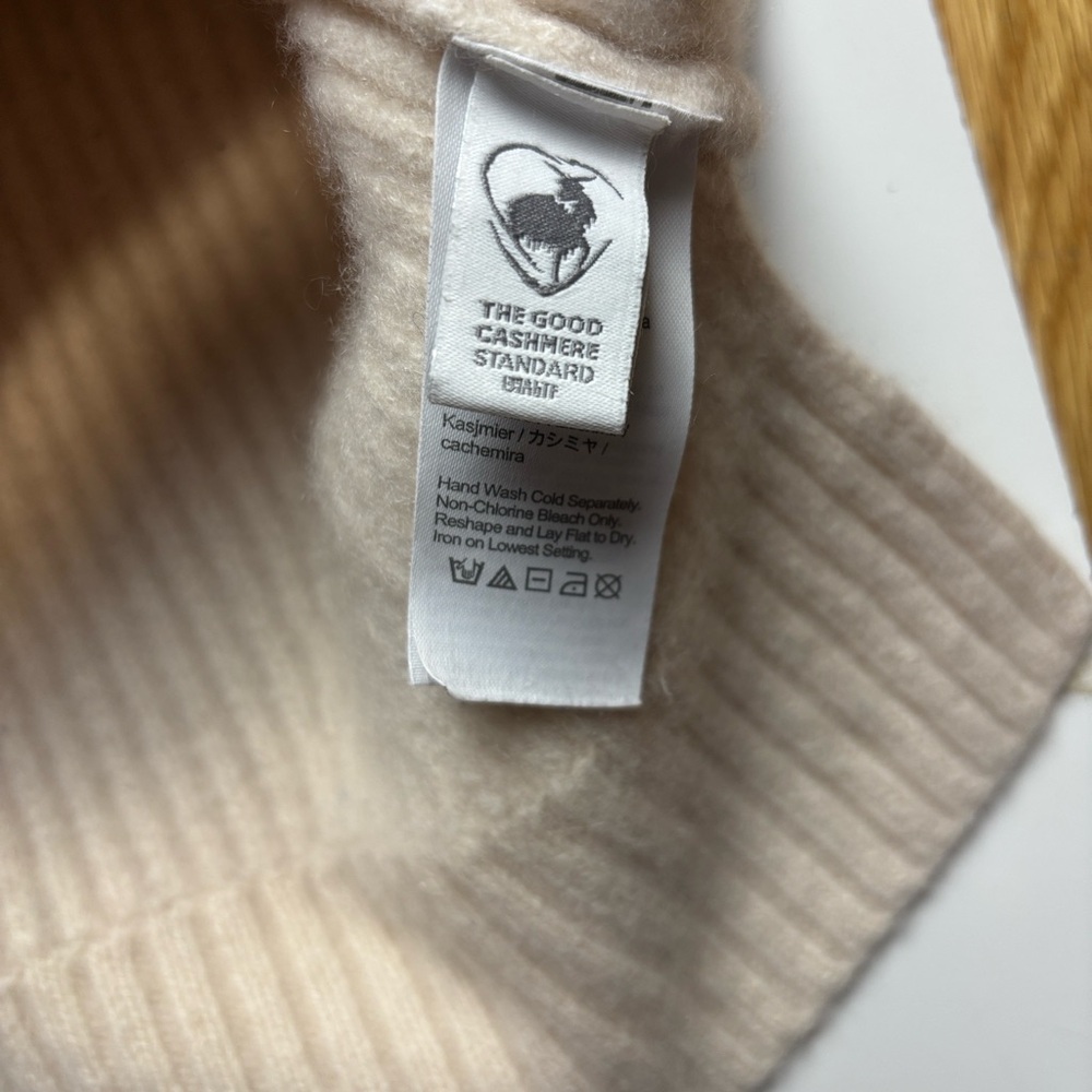 J. Crew Cream Ribbed Sleeveless Turtleneck Sweater Vest - Picture 3 of 5